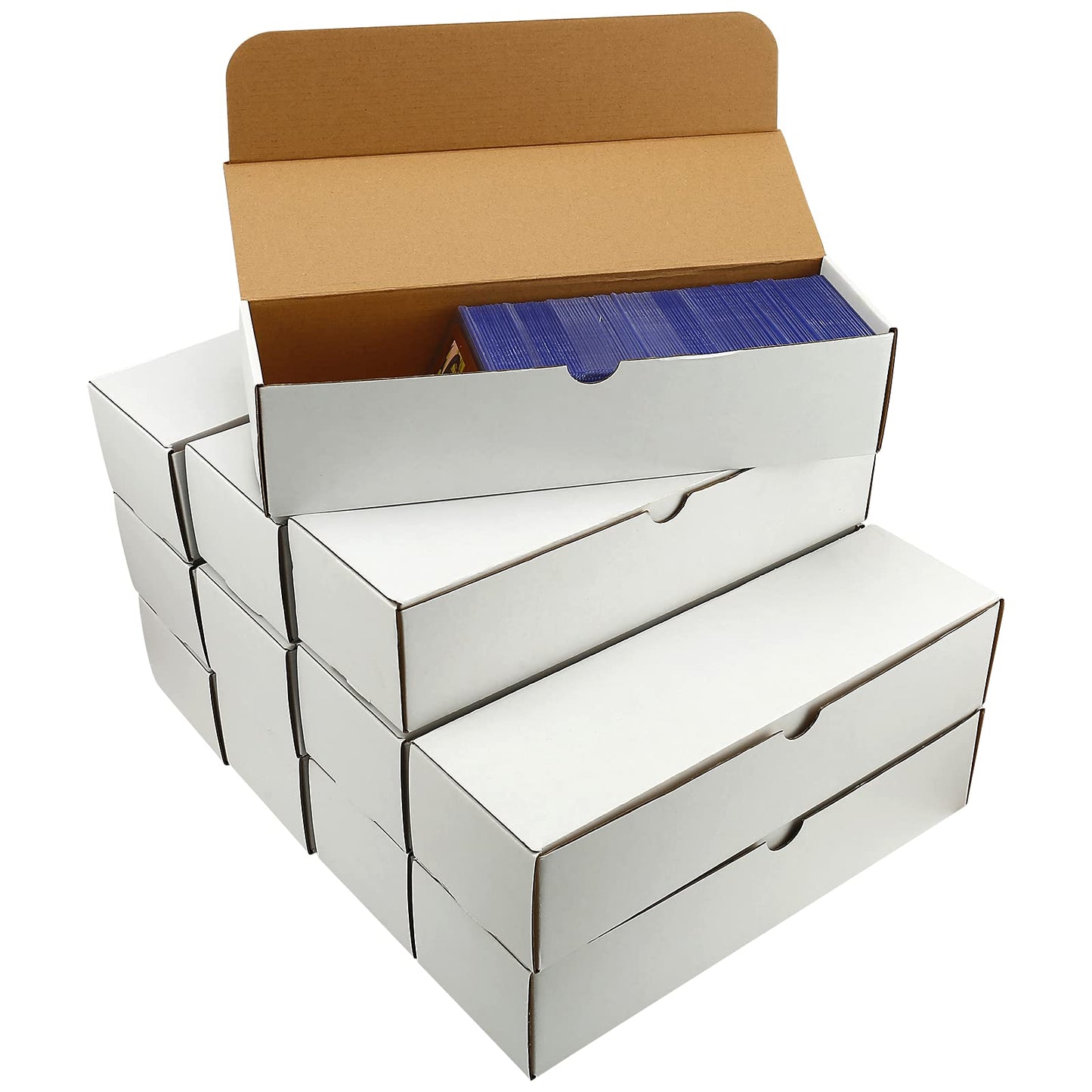 BIU-BOOM Trading Card Storage Box,12-Pack-9600 Count,Boxes For Cards With Mtg/Magic/TCG Storage and Collection,Labels For Bulk Card Storage Box