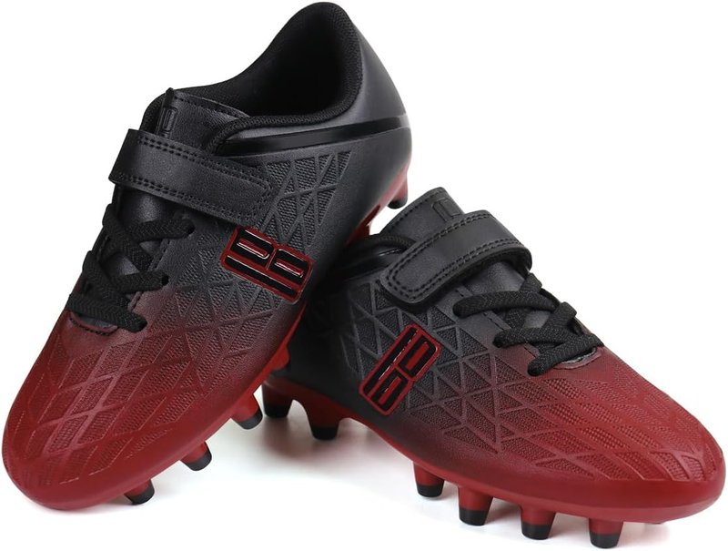 Kids Firm Ground Soccer Cleats - Boys & Girls Athletic Football Shoes | Durable & Comfortable Fit