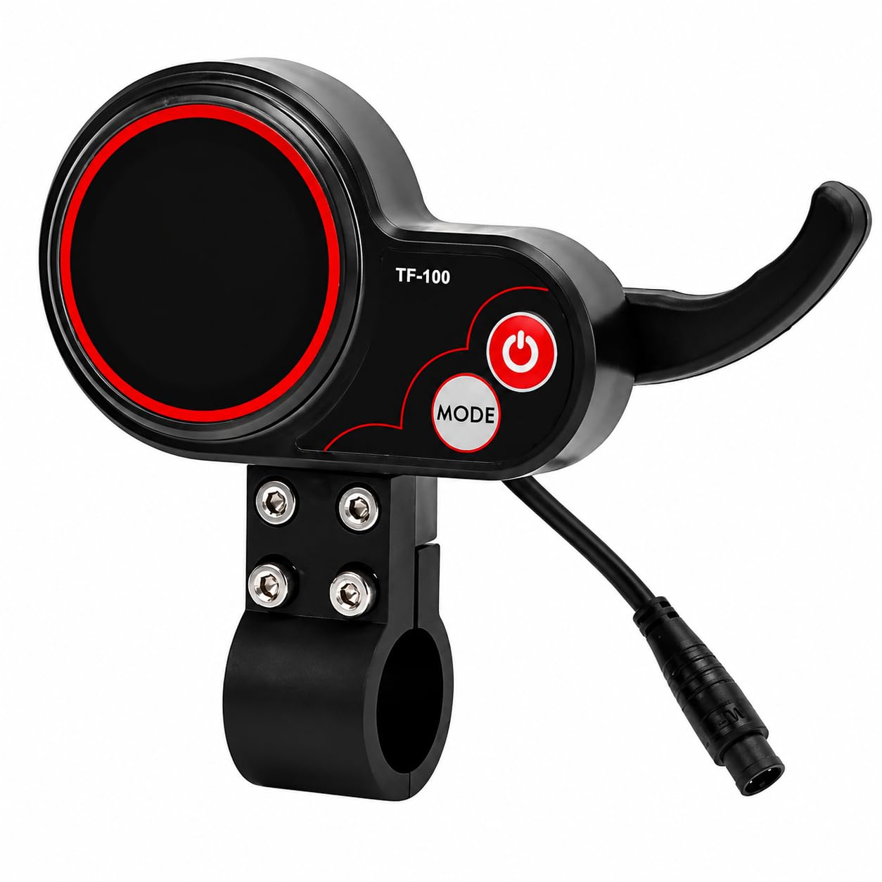 M4 Electric Scooter LCD Display Panel, 6 Pin Communication Instrument with Speed Controller, ABS Material, USB Port for Electric Scooter