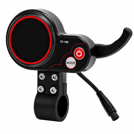M4 Electric Scooter LCD Display Panel, 6 Pin Communication Instrument with Speed Controller, ABS Material, USB Port for Electric Scooter