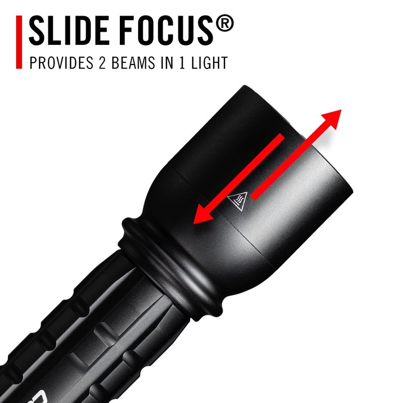 Coast XP14R 4500 Lumen USB-C Rechargeable LED Flashlight with Slide Focus® and Pure Beam® Focusing Optic, 5 Light Modes
