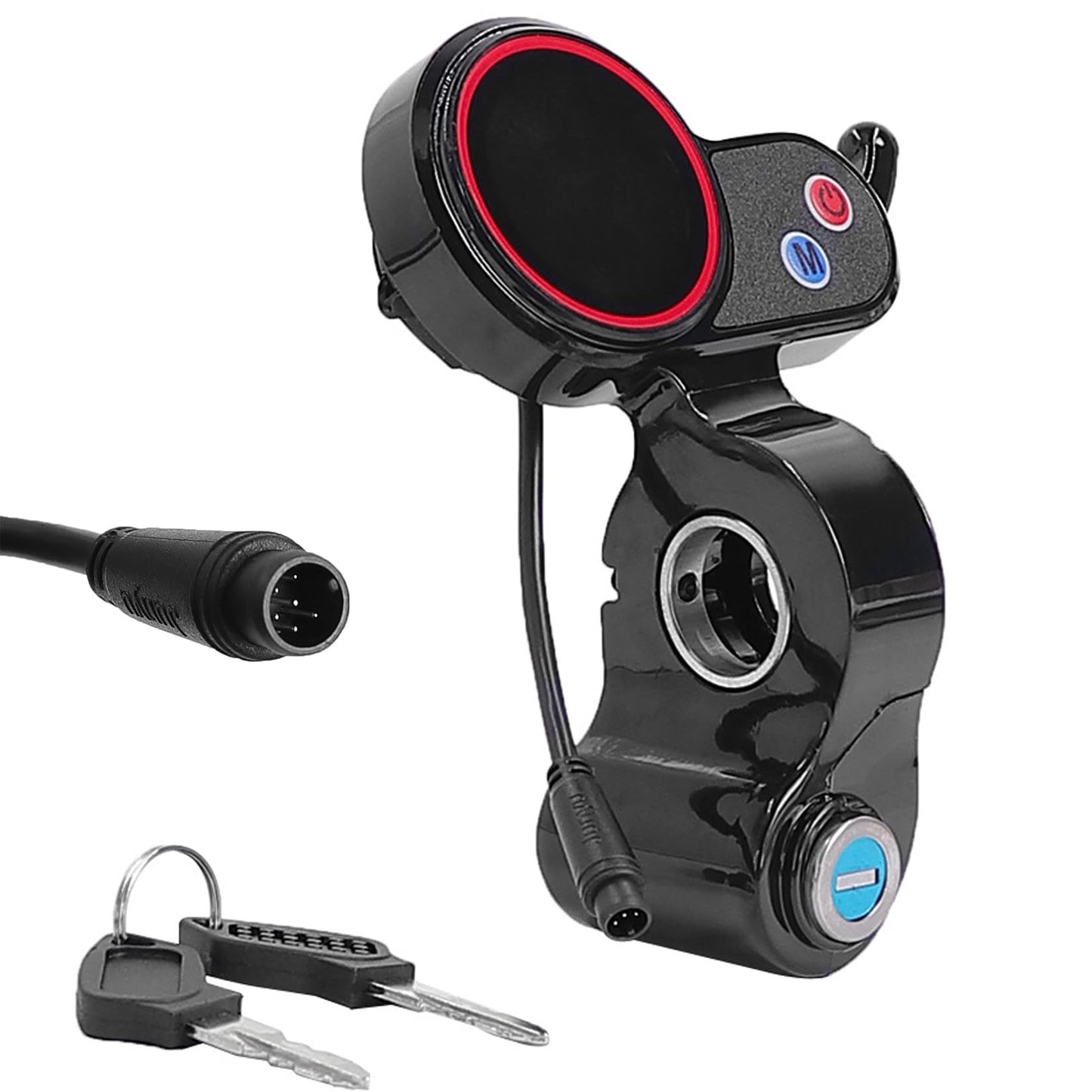 INXING Electric Scooter Throttle for H5 Electric Scooter 6-Pin Speed Controller Accessories with Lock, LCD Display Control Panel for M4 Electric Scooter