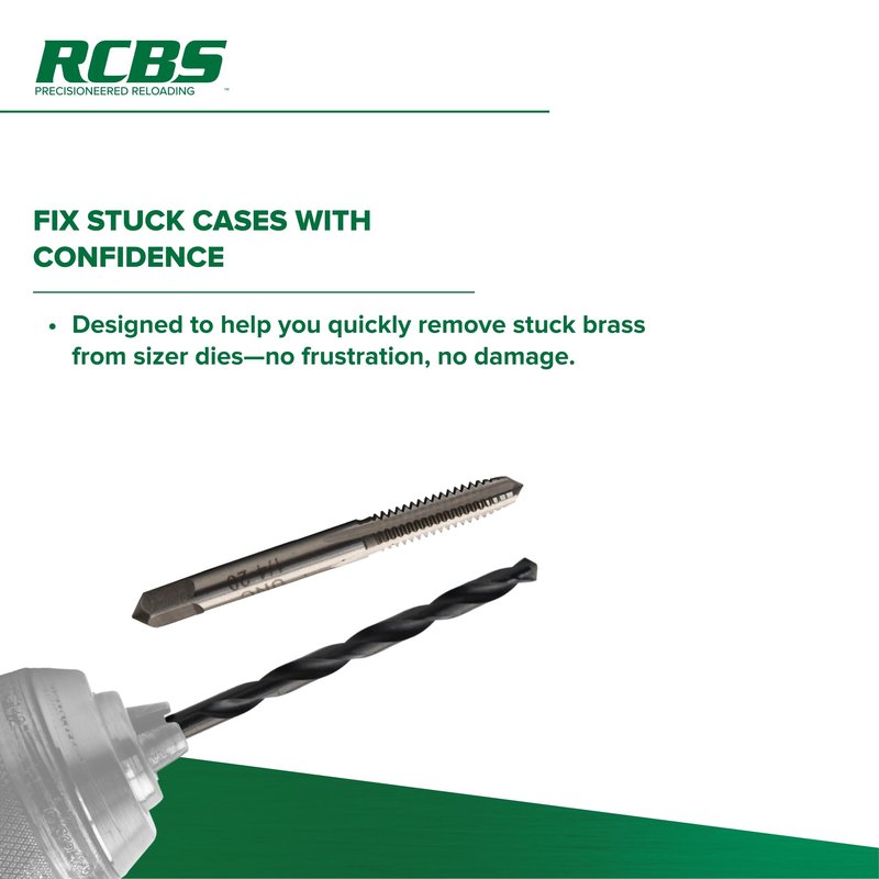 RCBS Stuck Case Remover Kit – Reloading Die Tool – Green