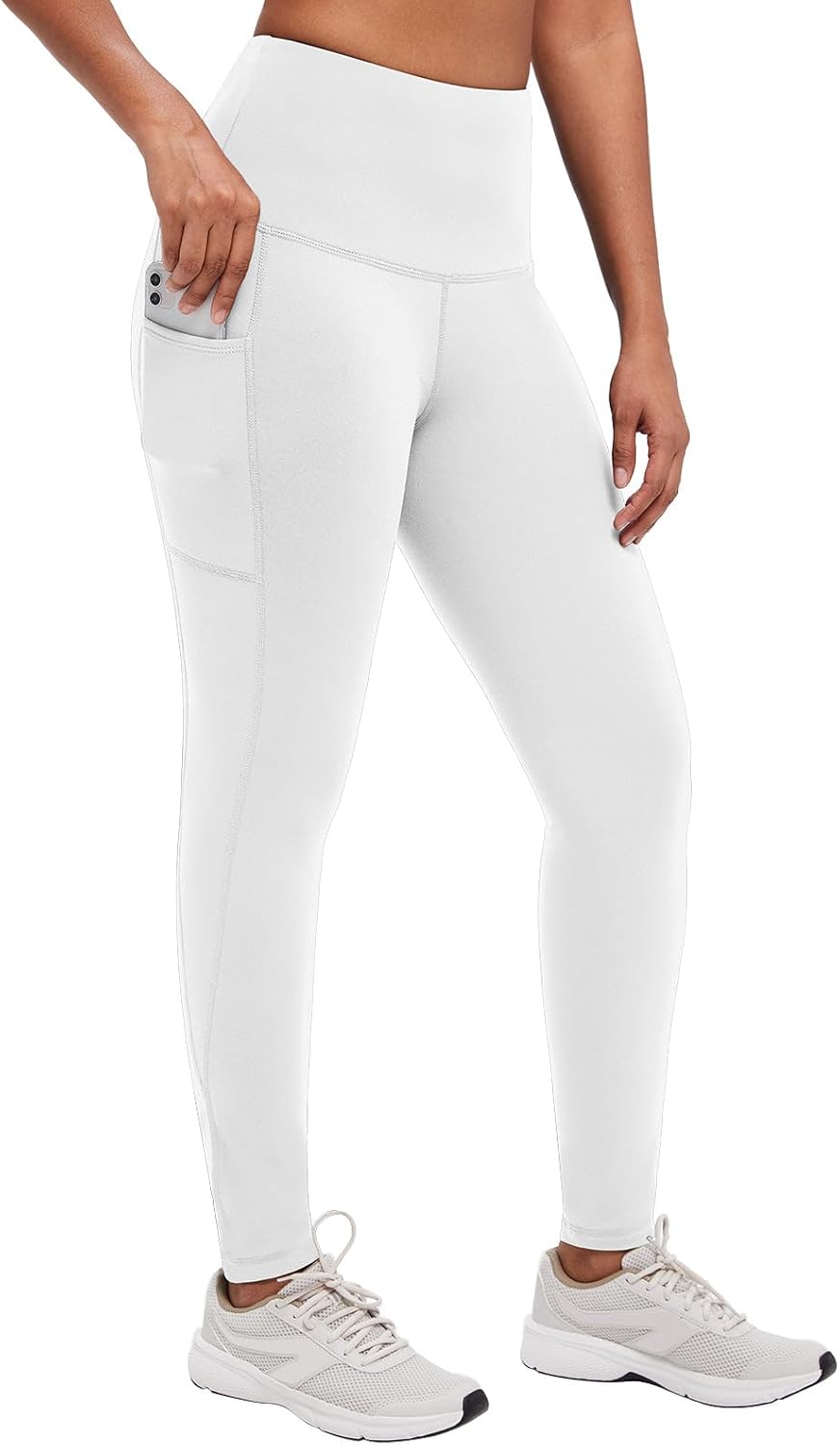 Fleece Lined Leggings for Women - Thermal Warm Tights | Cold Weather Gear with Pockets