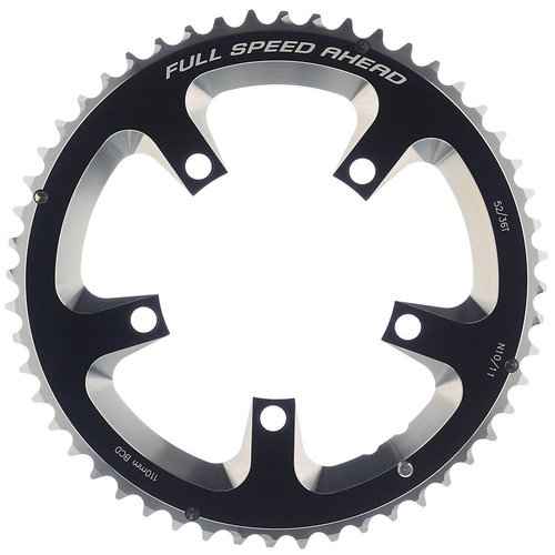 FSA Unisex's Super Road N11 110BCD Chainring-Black, 110 x 52t