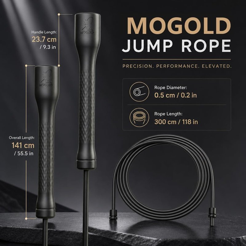 Unbreakable Jump Rope - 10,000-Drop Adjustable Speed Rope with Ergonomic Handles | 5mm PVC for Boxing & HIIT