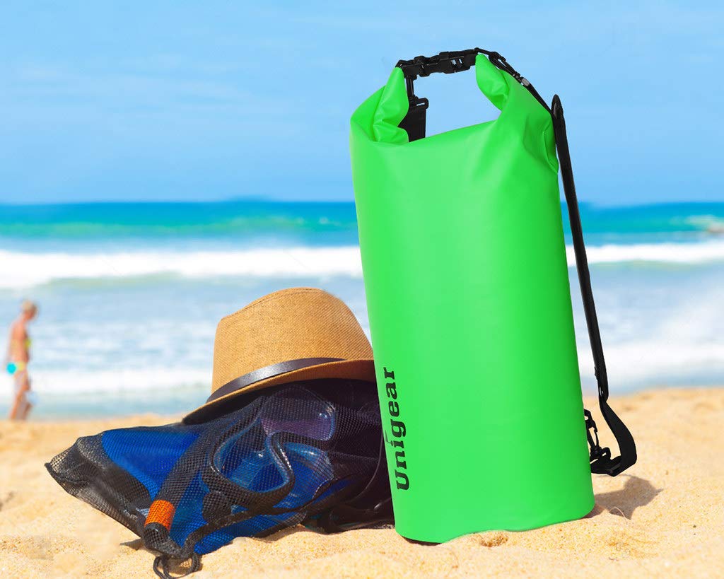 Dry Bag Sack, Waterproof Floating Dry Gear Bags for Boating, Kayaking, Fishing, Rafting, Swimming, Camping and Snowboarding (Green, 30L)