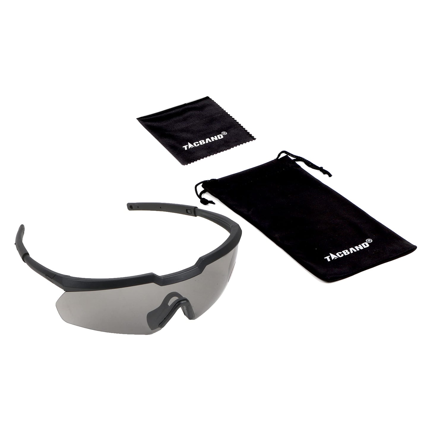 TACBAND Hunting & Shooting Safety Glasses, Eye Protection for Gun Range, Anti-Fog UV Clear Safety Glasses with Flexible Frame