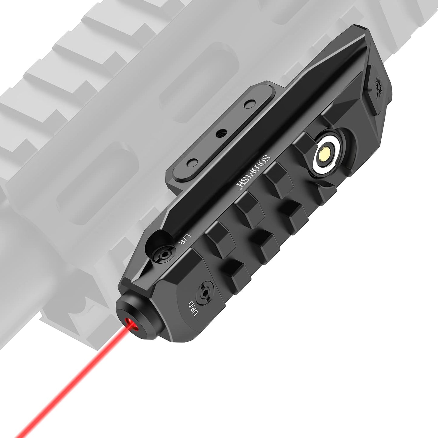 SOLOFISH SL-1107 Red Laser Sight Compatible with Picatinny Rail, Low-Profile Tactical Rifle Laser Sight, Magnetic Rechargeable (Laser Output is <5mW, Class IIIA)