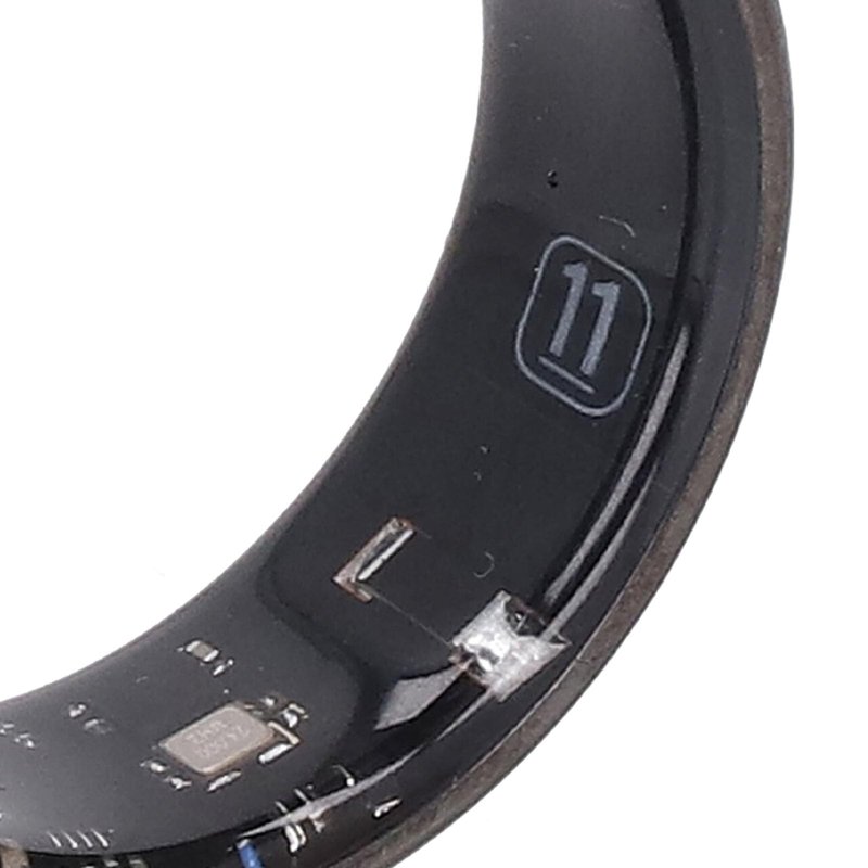 Fitness Tracker Ring, Smart Ring with Step Counter Calorie Tracking Multiple Sport Modes Remote Care for Men Women (Black 9)