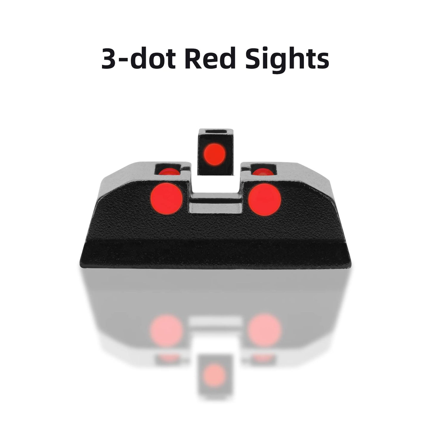 TRSAIM No-Tritium Fiber Optic Red/Green Sights for Pistol Taurus G2C, PT111, G3, TX22, G2, 709, G2S, PT140, 740, Taurus G2C Accessories Sights Set (Red Dot)