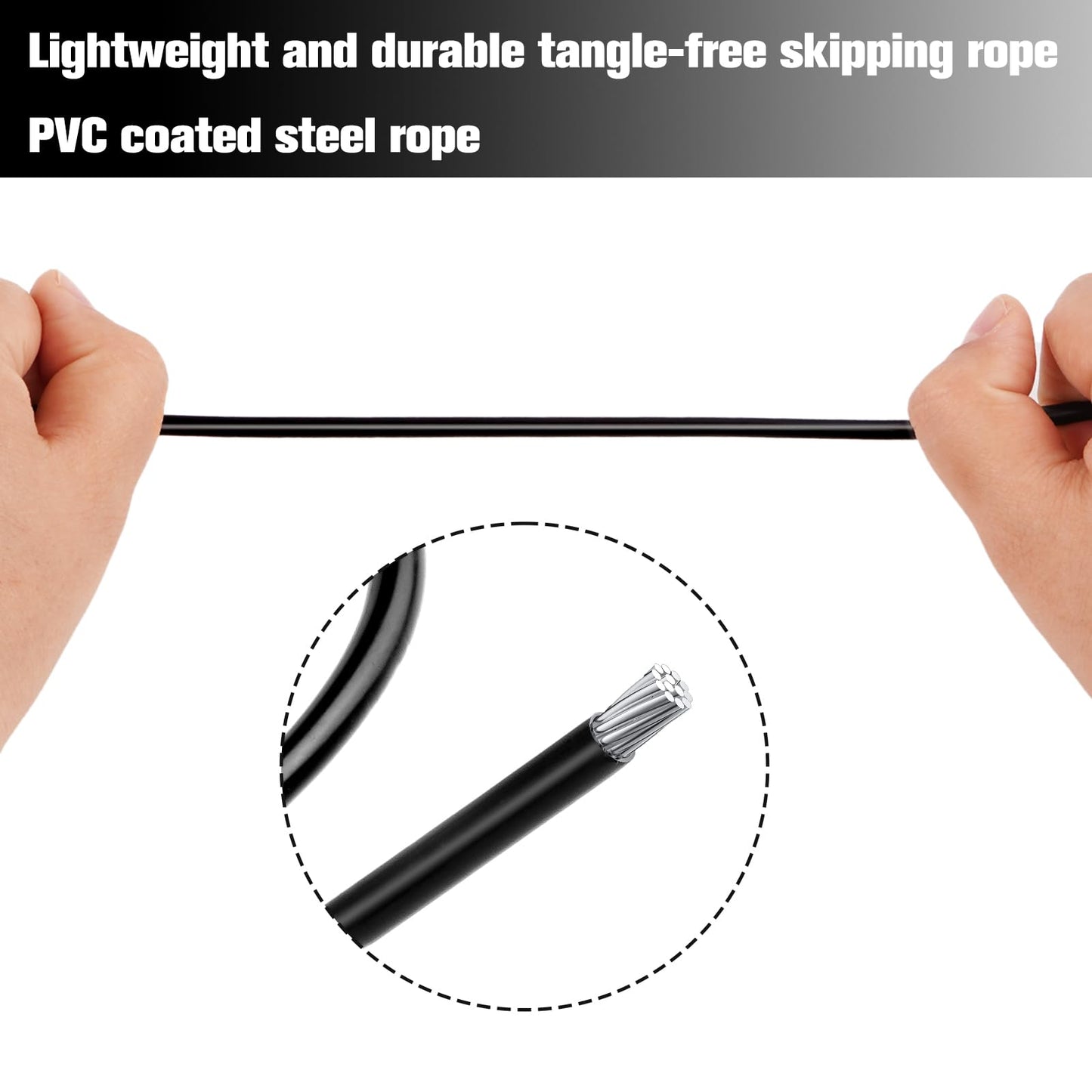 BLEUM CADE Adjustable Jump Rope, Skipping Rope with Ball Bearings, with Foam Handles for Fitness, Home Exercise & Slim Body, for Kids, Men, and Women