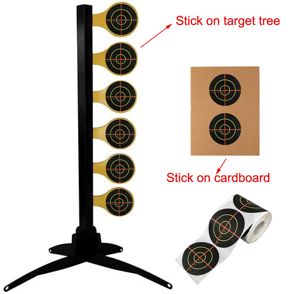 Pistep Splatter Targets for Shooting 3 Inch Reactive Paper Target Stickers 250 Self Adhesive Target Roll for BB Gun, Pellet Gun, Airsoft, Pistol, Rifle Shooting Practice