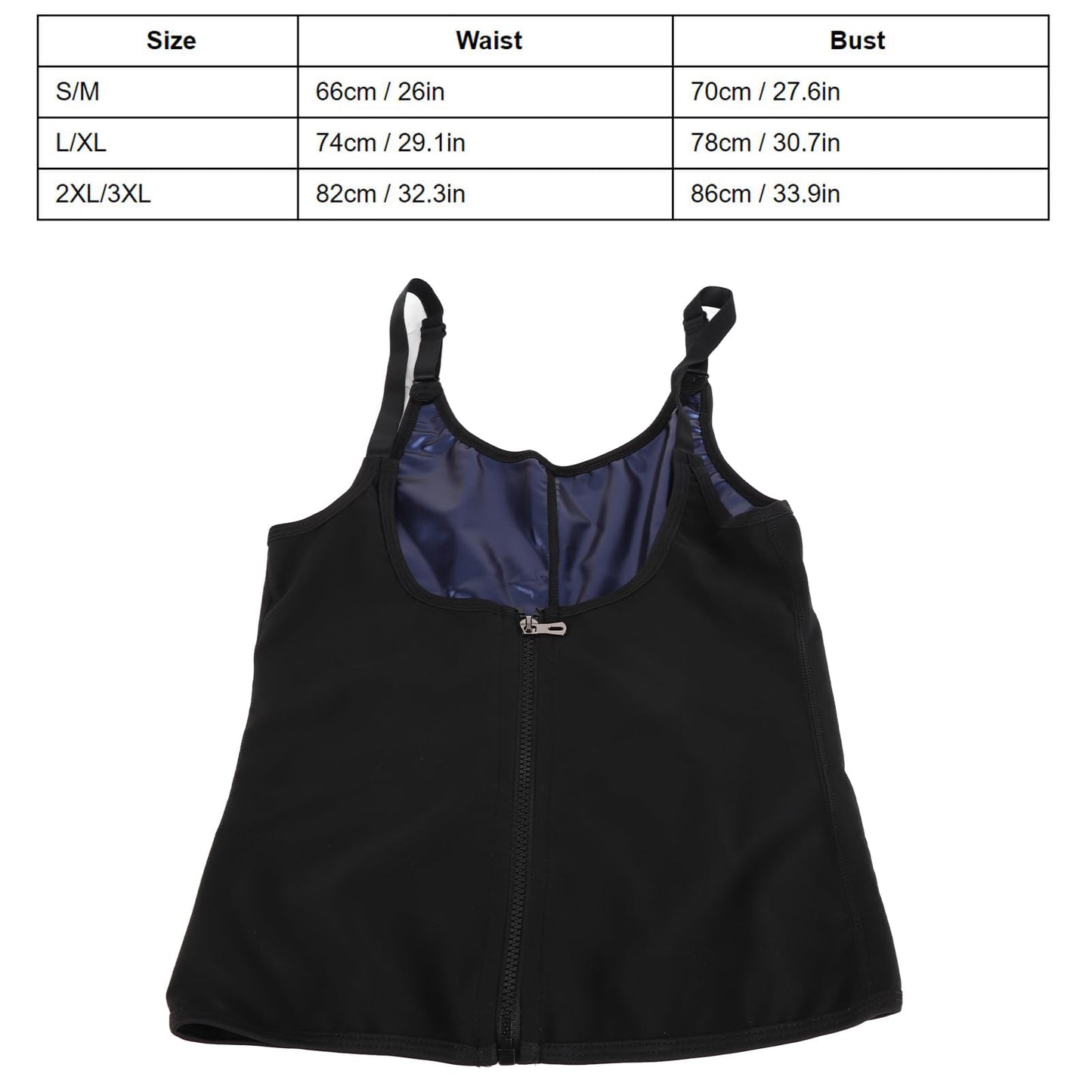 FILFEEL Women Waist Trainer Vest, Zipper Fitness Body Shaper Sweat Breathable Fat Burning Shapewear