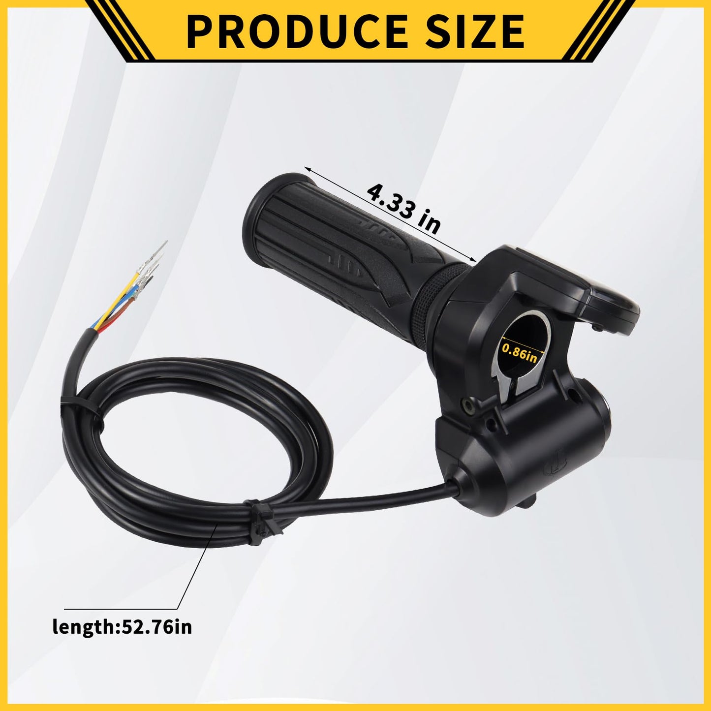GregYoung 36v Scooter Throttle,6 Pin Scooter Replacement Parts with Battery Charge Display,Compatible with Gotrax Flex Electric Scooter
