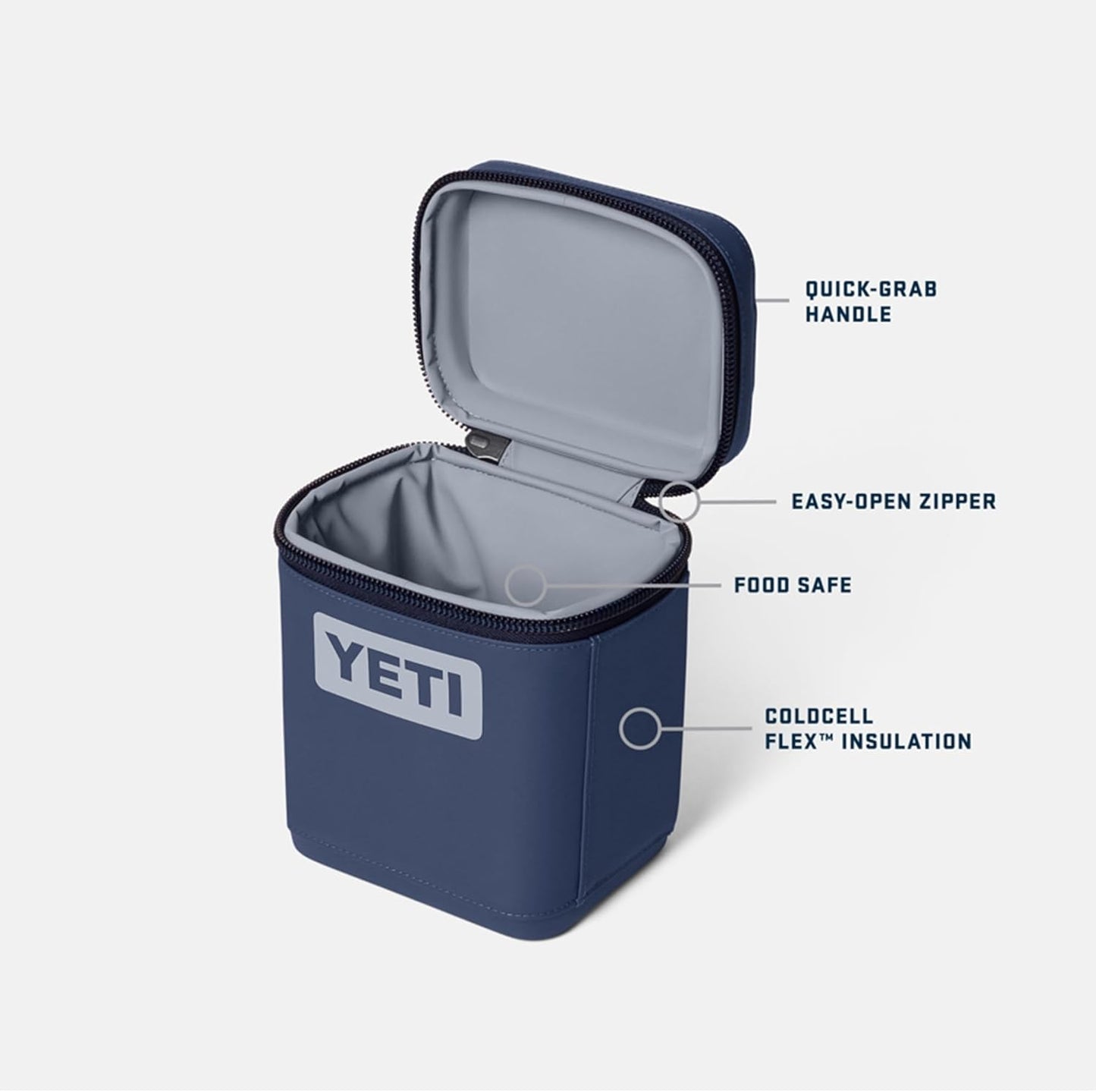 YETI Insulated Soft Cooler Snack Box - 2L Capacity, Black Color