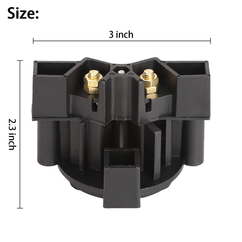 10L0L Golf Cart 2 Prong DC Charger Plug Receptacle for 36 Volt Club Car,EZGO, Yamaha G14/G16 Electric Models,OEM# 18548G1,JN4-H6181-00,8428