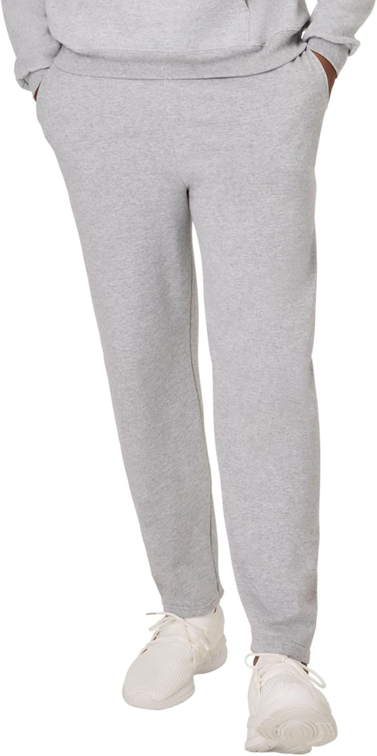 Hanes Men's EcoSmart Sweatpants - Comfortable Athletic Lounge Pants with Pockets | Open Hem Fleece Design