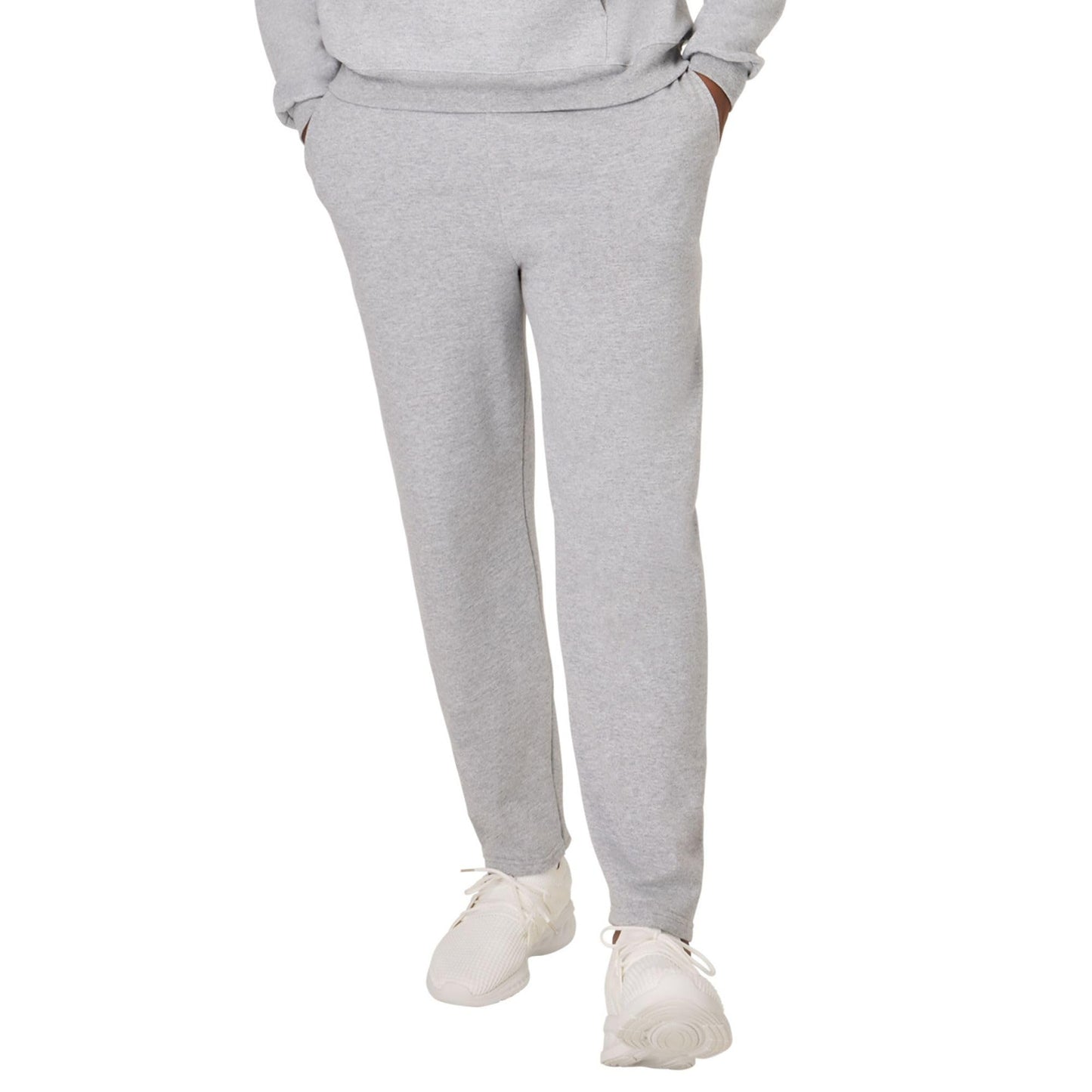 Hanes Mens Ecosmart Open Bottom Sweatpants, Midweight Fleece Open-hem For, Light Steel, 3X-Large US