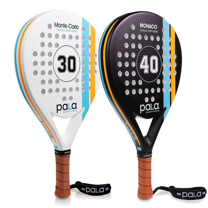 P.ala Padel Duo Set – Monaco Control Racket + Montecarlo Power Racket, 100% Carbon Fiber Pair, EVA Memory Core, 3D Texture, Designed in California