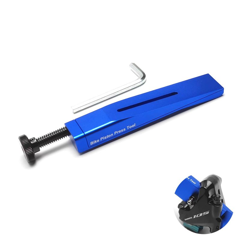 takewell Piston Press Tool for Shimano Brake Caliper, Universal SRAM, Bike Hydraulic Disc Brake Caliper Piston Tool, Compatible with All Brands of Brake Calipers, Blue.