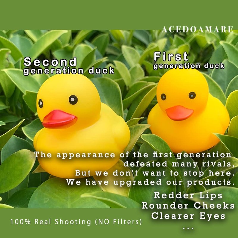 ACEDOAMARE Duck Bike Bell, Cute Rubber Yellow Duck Bicycle Accessories with LED Light Propeller Helmet Squeeze Horns for Cycling Motorcycle Handlebar Bicycle (Straw hat)