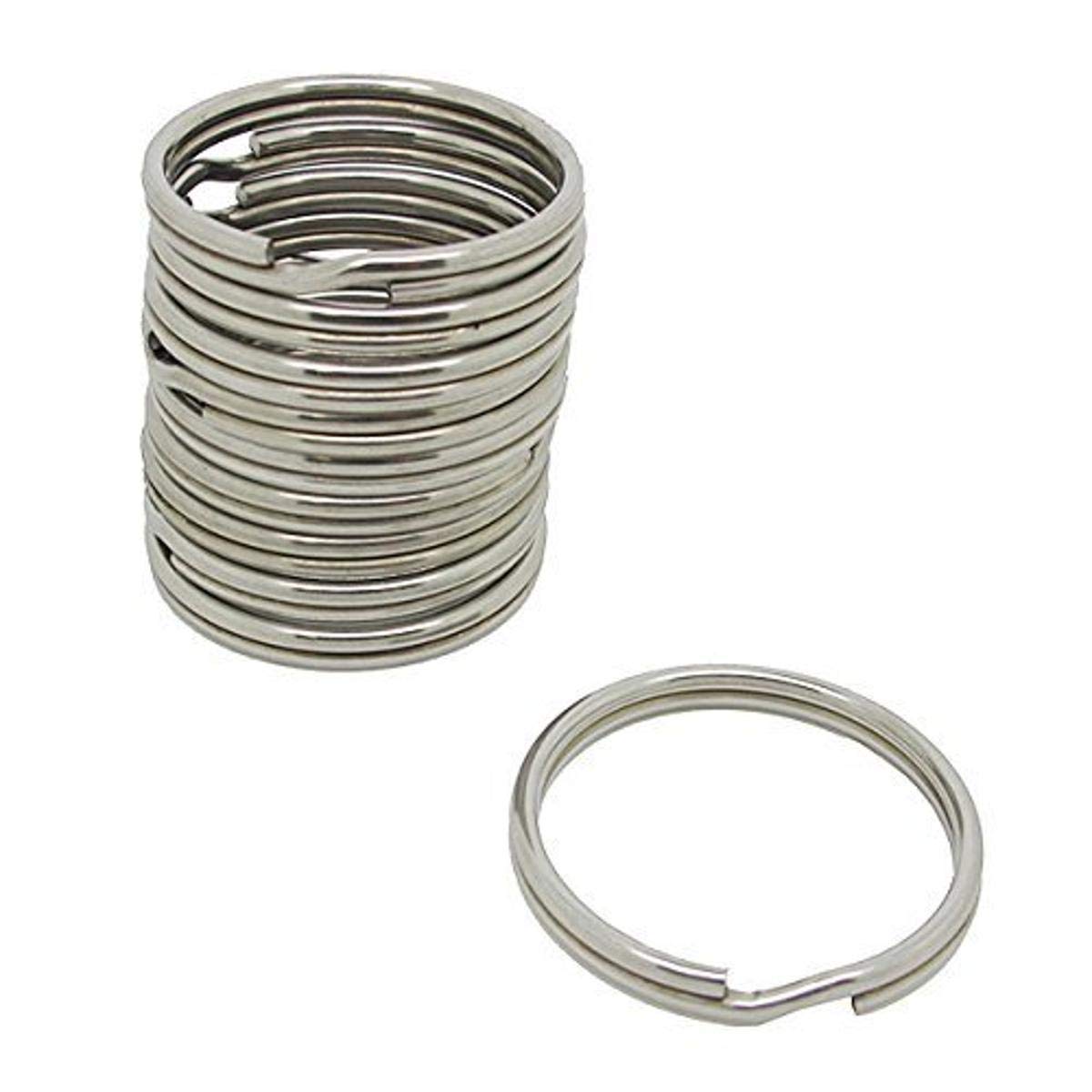 Scuba Choice Diving 38mm Stainless Steel 0.23mm Split Ring for BCD Attachment 10-Piece Pack