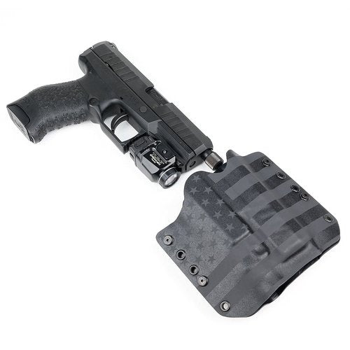 OWB Holster for TLR-7, TLR-7A - Stealth Black USA (Right-Hand, Fits Glock 19,23,32 - Gen 3, 4 & 5 Compatible)