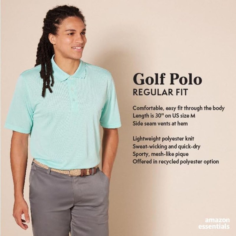 Men's Quick-Dry Golf Polo Shirt - Regular Fit | Comfortable & Stylish