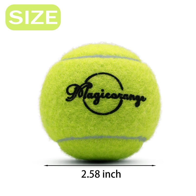 Magicorange Tennis Balls, 30 Pack Advanced Training Tennis Balls Practice Balls, Pet Dog Playing Balls, Come with Mesh Bag for Easy Transport, Good for Beginner Training Ball (Green)