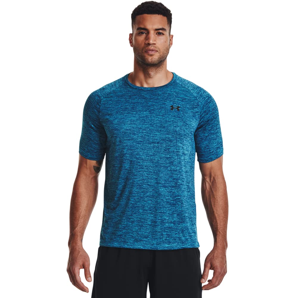 Under Armour Men's Tech 2.0 Short-Sleeve T-Shirt, (421) Capri / / Black, 4X-Large Tall