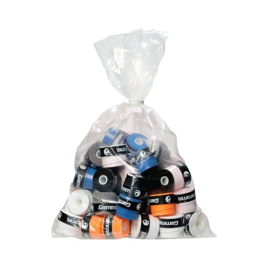GAMMA Sports Supreme Overgrip for Tennis, Pickleball, Squash, Badminton, and Racquetball Racquets, 60-Refill Bag, White