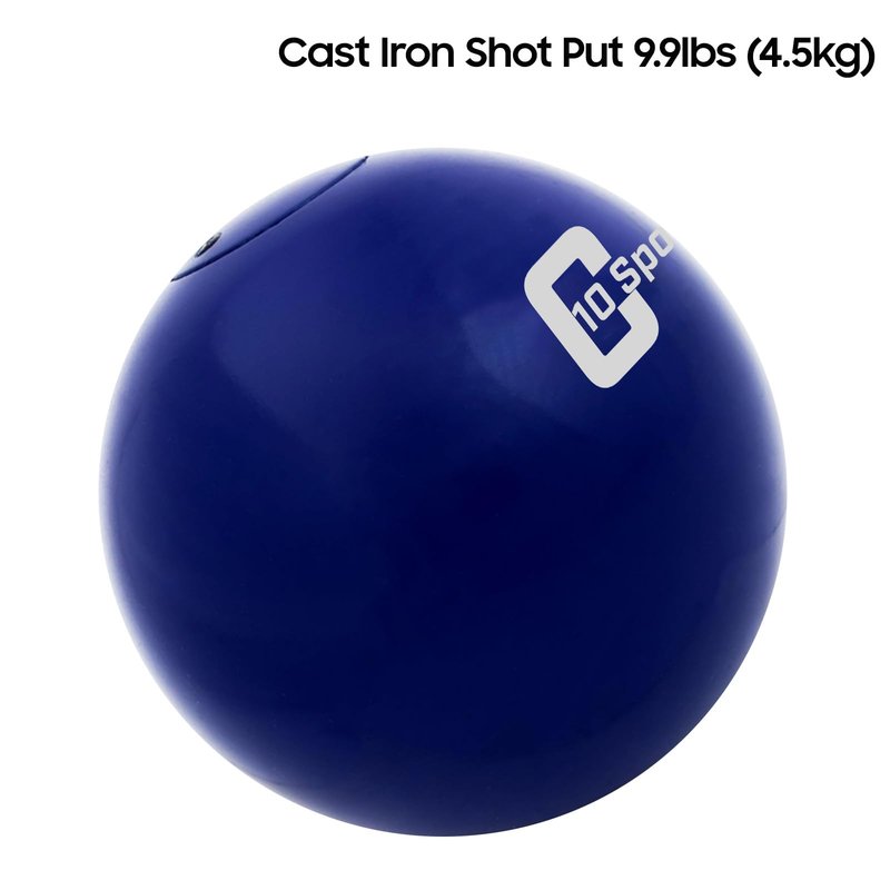 AKABIKE 10Cent Shot Put Color Series Case Iron for Outdoor Track & Field (6lb/2.76kg to 16lb/7.2kg)