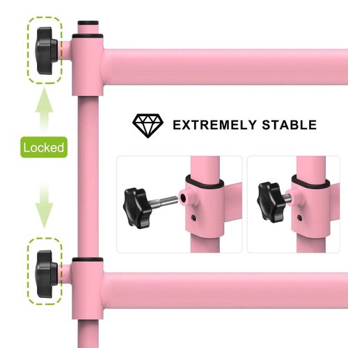 Dolibest Freestanding Ballet Bar, Height Adjustable Ballet Bar, Heavy Duty Dance Bar, with Non-Slip Rubber Pads, Enhanced Stability, Dance/Yoga/Fitness Stretching Bar, Ideal for Kids and Adults