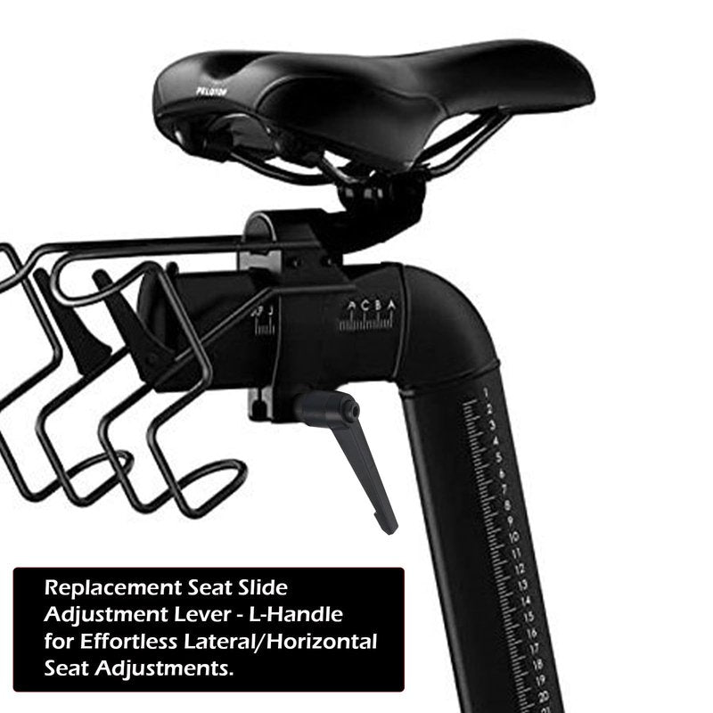 Exercise Bike Horizontal Seat bar Adjustment Lever Replacement parts for peloton Spin Bike Adjuster Handle, Alloy Adjustable Handle Accessories (black 2)