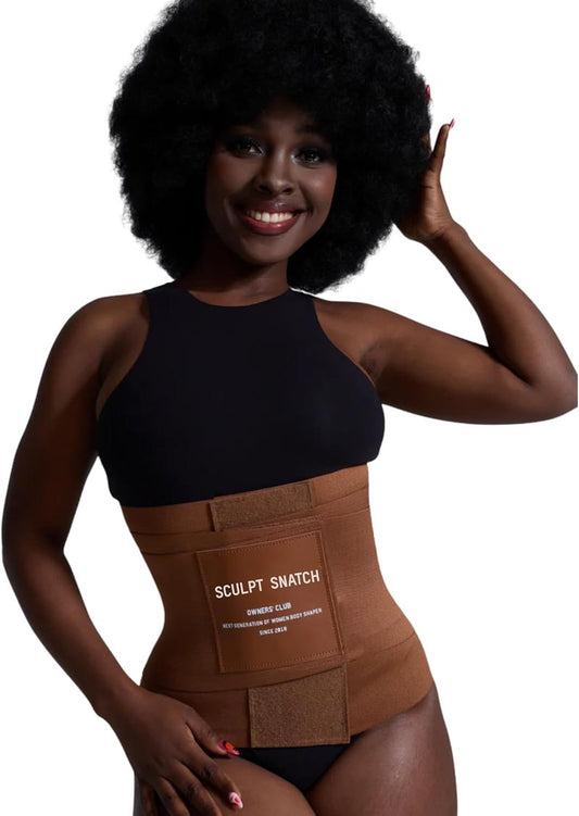 Hourglass Waist Trainer for Women - Adjustable Stomach Control Sweat Band | Tummy Trimmer for Workouts