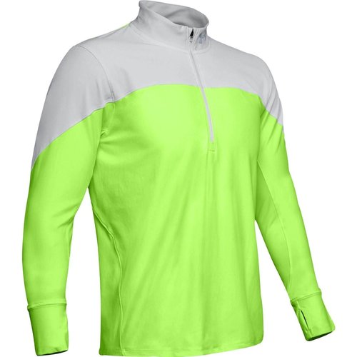 Under Armour Qualifier ½ Zip, Lime Light (884)/Reflective, 3X-Large
