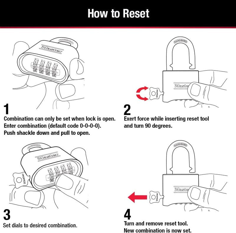 Black Combination Padlock - Set Your Own Code, Weather Resistant | 2 Pack for Gym Lockers, Gates, Sheds