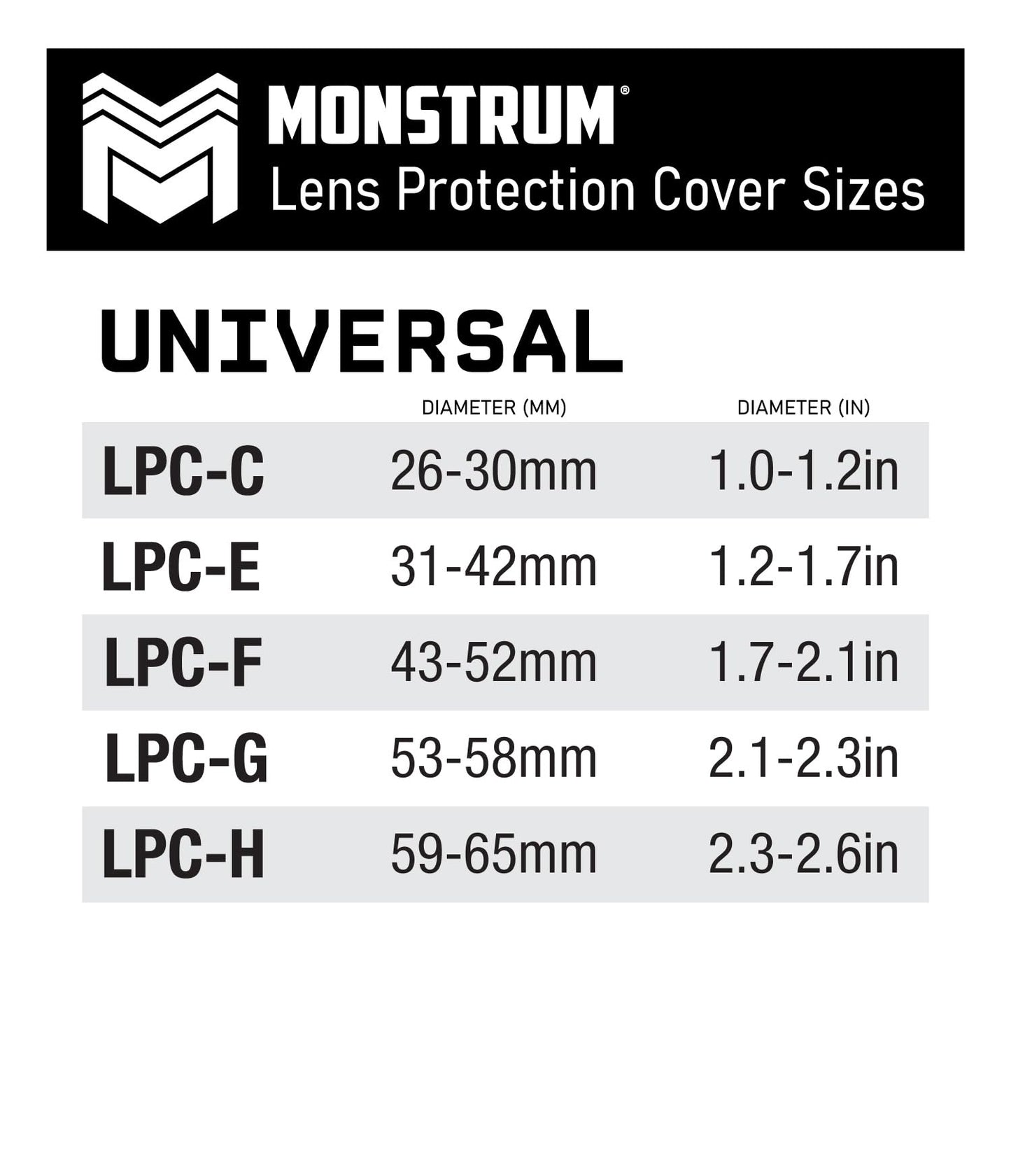 Monstrum Bikini Scope Lens Covers | 26 mm to 30 mm Objective Diameter
