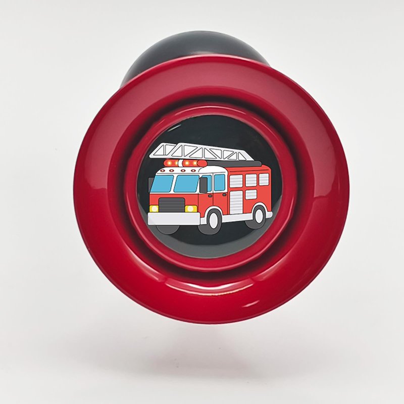 YeloYolker Kids Bike Horn, Cute Bicycle Handlebar Air Horn for Boys, Toddlers Universal Bike Accessories for Tricycle, Balance Bike, Scooter(Fire Truck)
