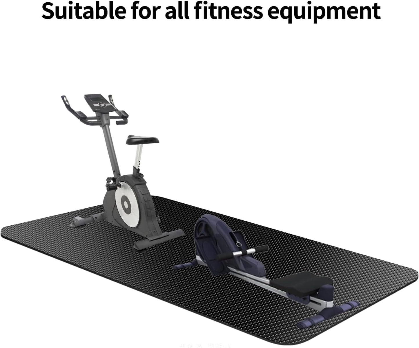 Treadmill Mat - Exercise Equipment Pad for Peloton & Elliptical | Durable Folding Design for Indoor Use