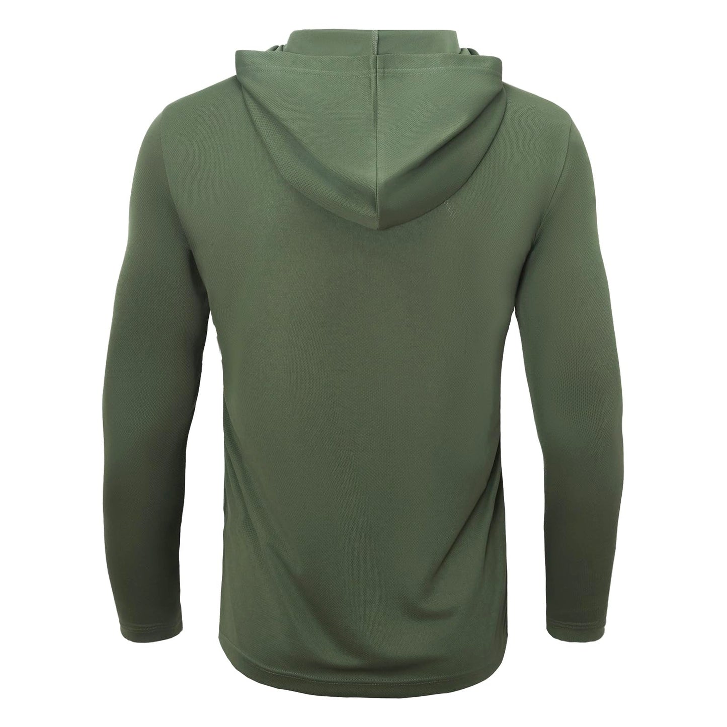 LeeHanTon 5 Pack Men's Hoodie Long Sleeve Dry-Fit Moisture Wicking T-Shirts Sun Protective Fishing Hiking Running Workout Active Shirts L