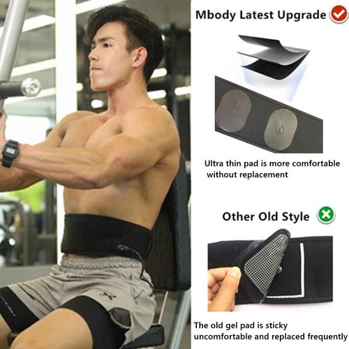 Abdominal Fitness Workout Belt 30''-55'' Black