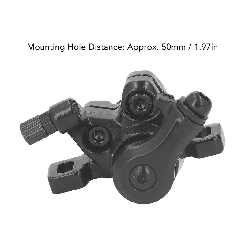 Fockety Electric Scooter Brake Caliper for, Aluminum Alloy Rear Disc Brake Caliper Pads for Electric Scooter Replacement Parts Electric Scooter Mechanical Disc Front Brake