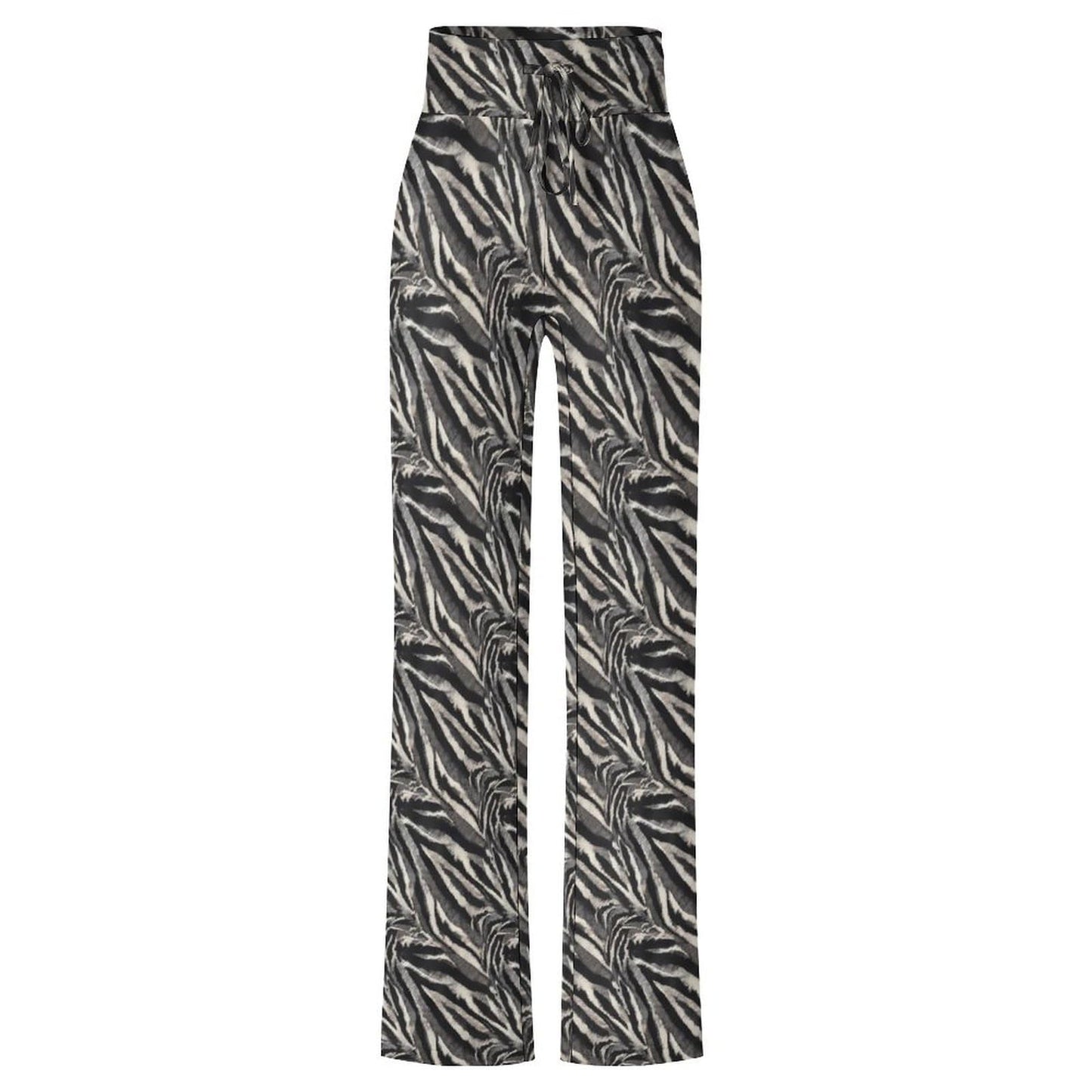 Costaric Women's Boho Palazzo Pants Straight Leg Sweatpants Drawstring Gray Striped Pants Casual Graphic Wide Leg Lounge Trousers Joggers Fall OutfitsM