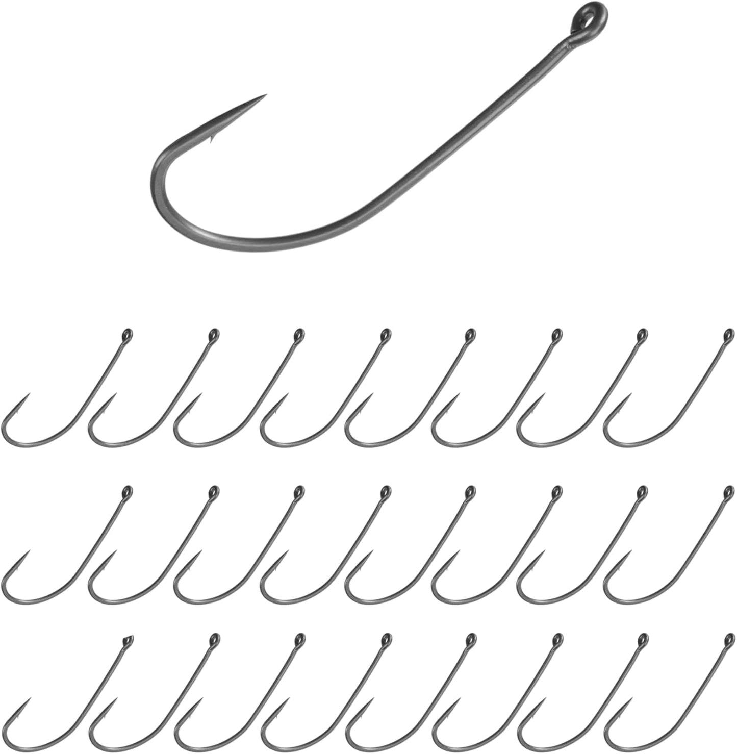 Neko Hooks for Bass Fishing | Wacky Style Finesse Rig | 25-Pack of Durable Hooks