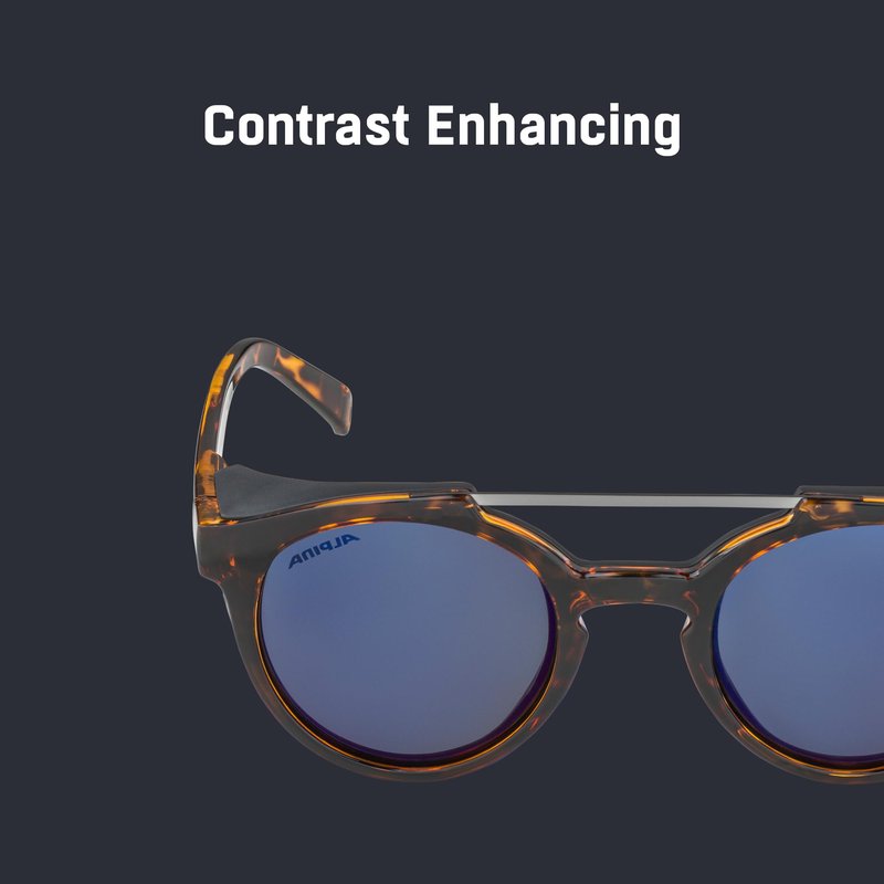 ALPINA GLACE P - Sunglasses with 100% UV Protection for Adults - Polarized, Mirrored & Shatterproof - Havana Gloss - One Size