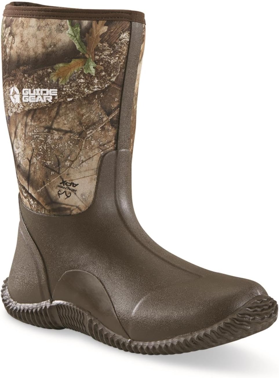 Men's Waterproof Camo Rubber Hunting Boots - Guide Gear Mid Camo Design