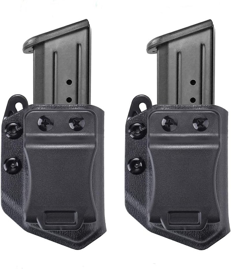 Universal Mag Carrier - 2-Pack IWB/OWB Holster for 9mm/.40 Double Stack Magazines