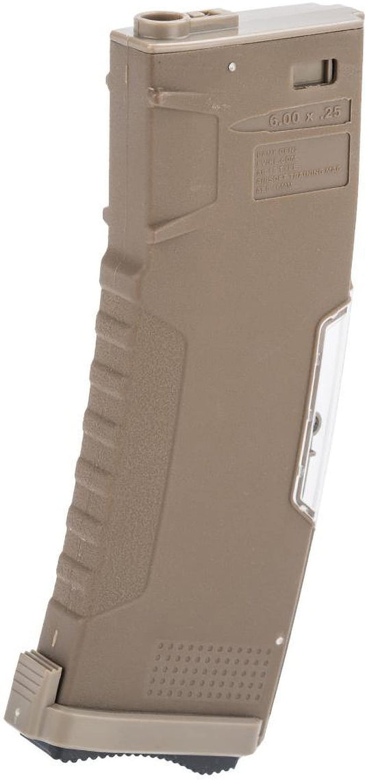 Evike Airsoft - BAMF GEN2 Polymer 190rd Mid-Cap Mag for M4-Style Series Airsoft AEGs (Model: Tan/Single Mag)